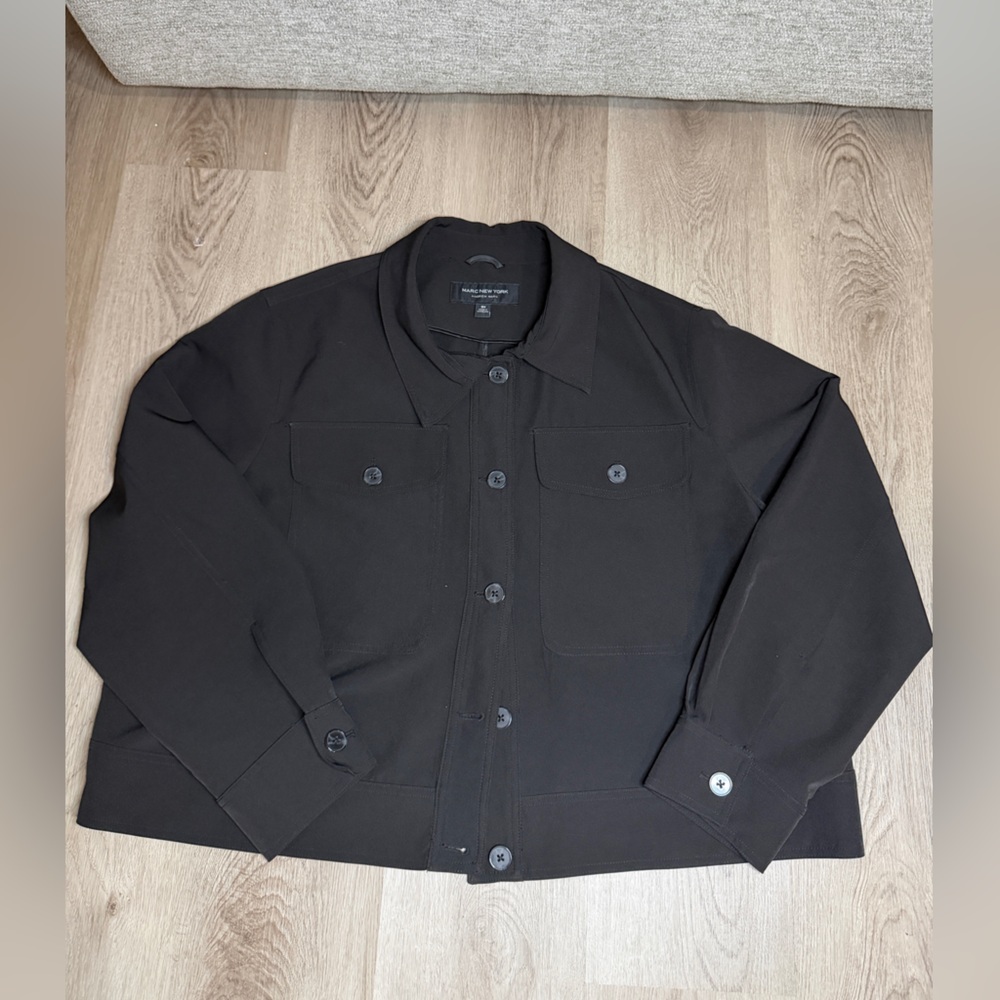 Marc New York Women’s Black Lightweight Shirt Jacket